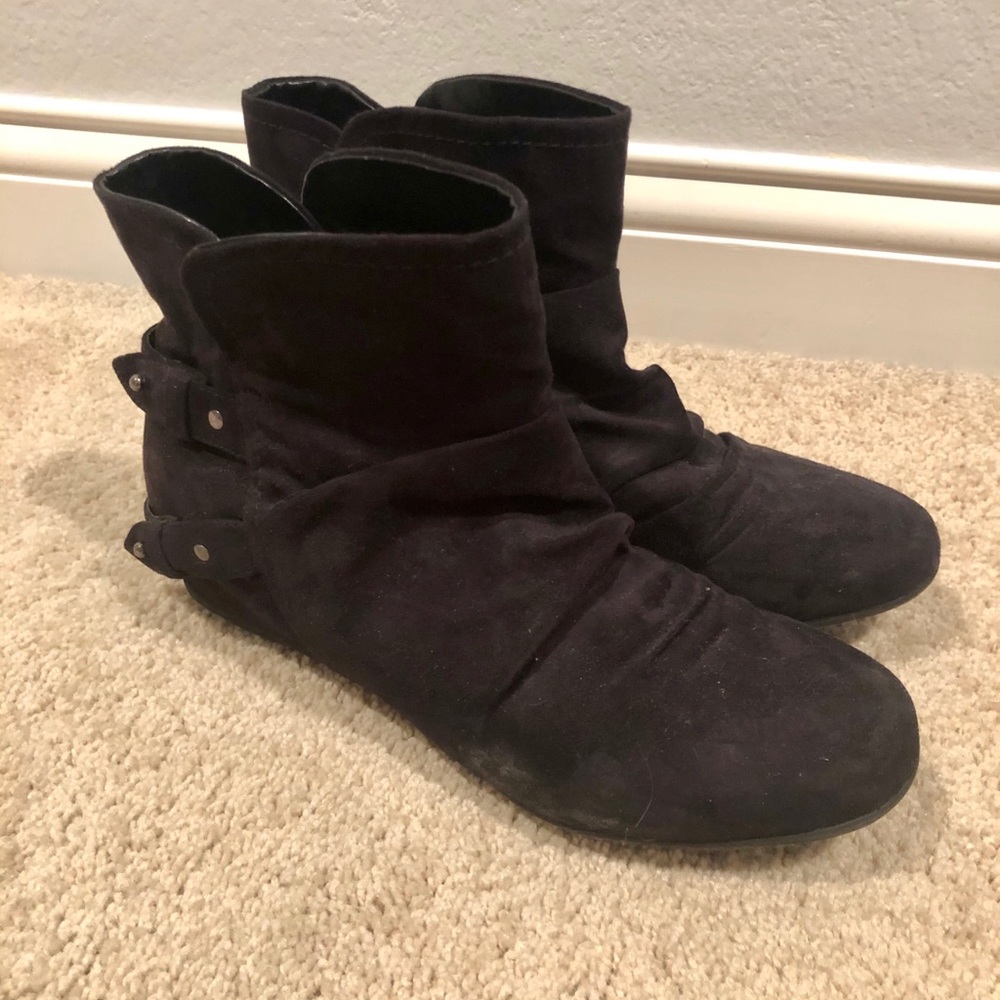 Black ankle booties